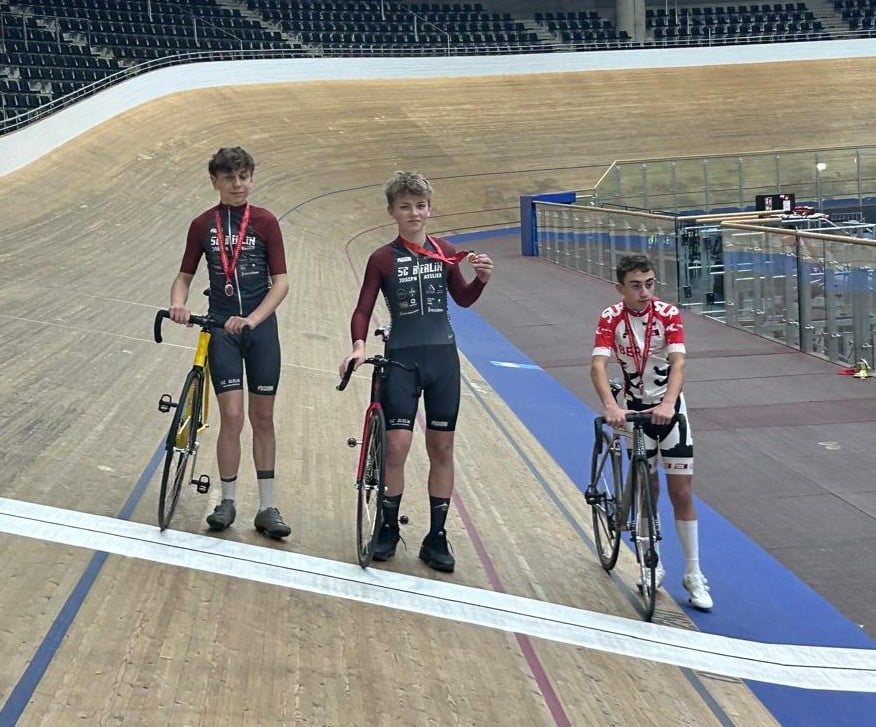 LVM Bahn U15m 500m 1 Platz Stephan Max Ringel 2 Platz Wolf Annas