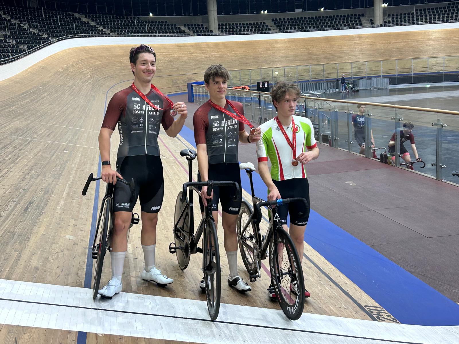 LVM Bahn U19m Omnium 1 Platz Nils Borrmann 2 Platz Moritz Lechleitner