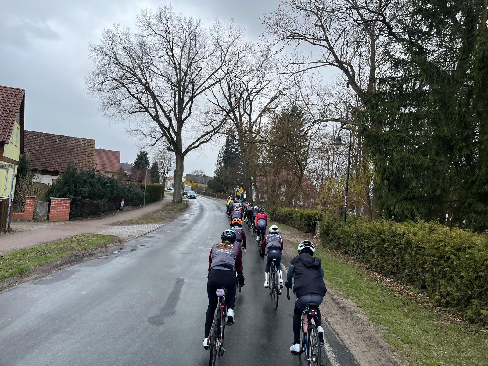 Trainingsfahrt bei jedem Wetter